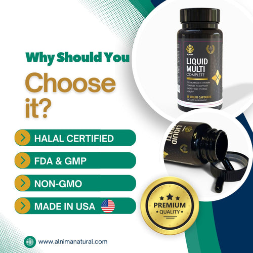 LIQUID MULTIVITAMIN Complete – 25+ Vitamins & Minerals with Superfood Antioxidants – Halal Certified – Immune, Energy & Metabolism Support – 60 Liquid Capsules – Made in USA